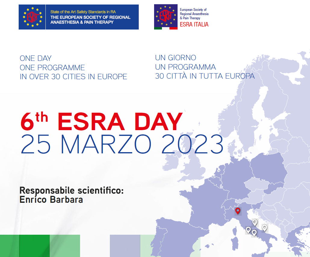 6th European Day of Regional Anaesthesia in Humanitas Mater Domini
